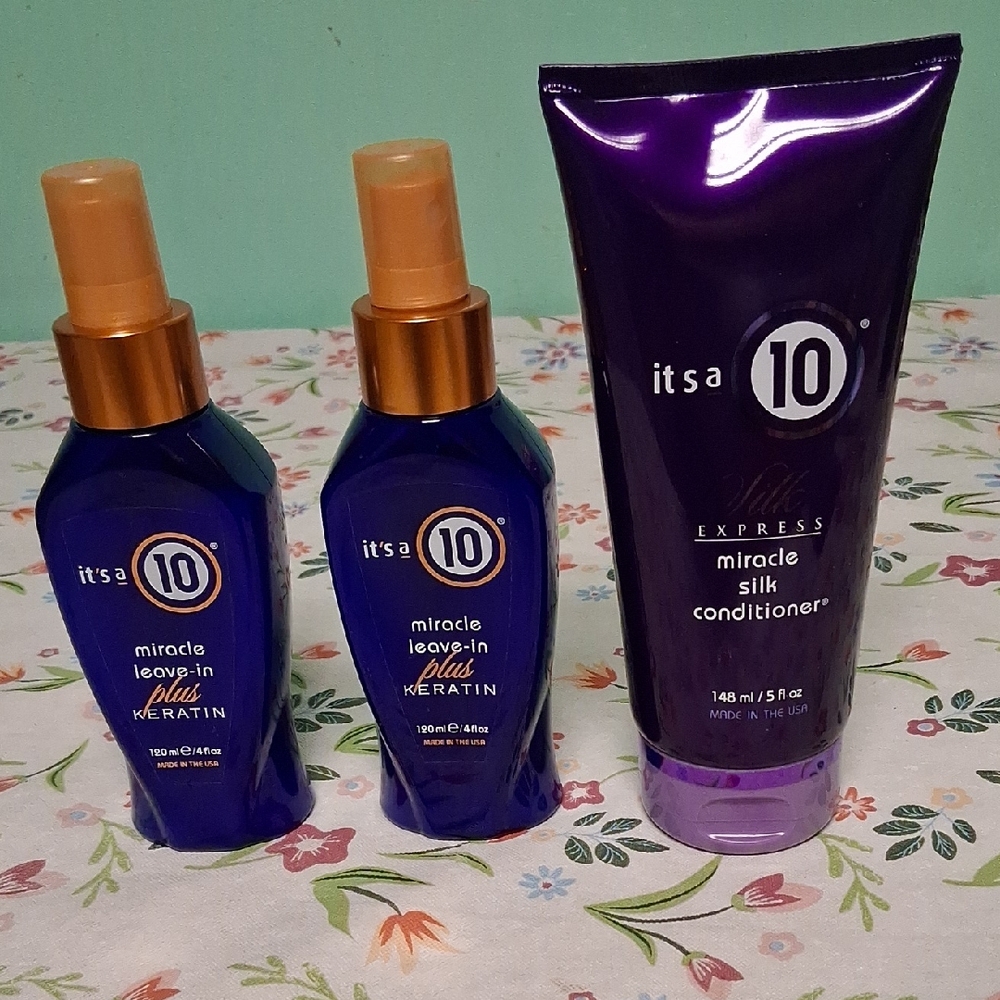 It's a 10 Miracle Silk Conditioner - Purple